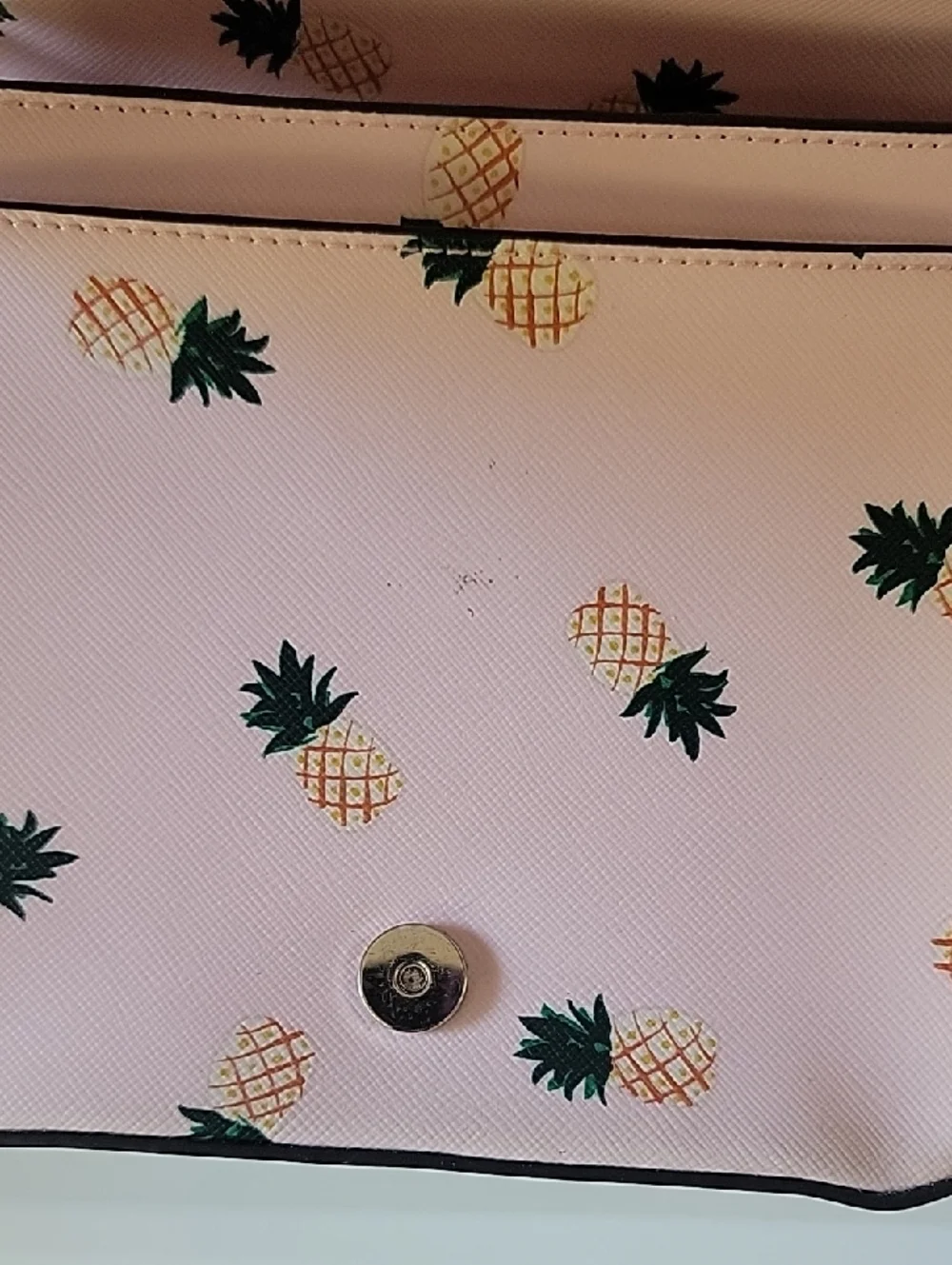 kate spade Pink Pineapple Print Top-Handle Crossbody